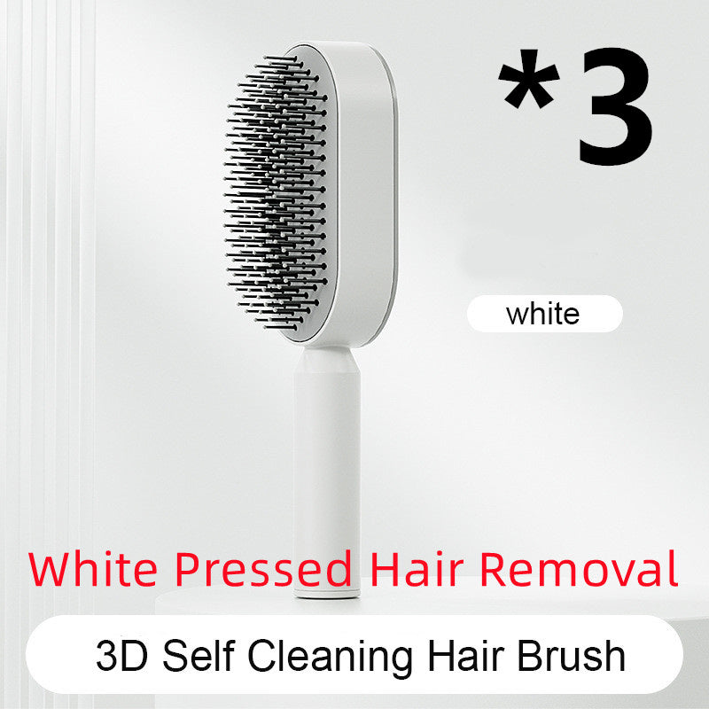 Self-Cleaning Hair Brush – One-Click Hair Removal & Scalp Massage Comb