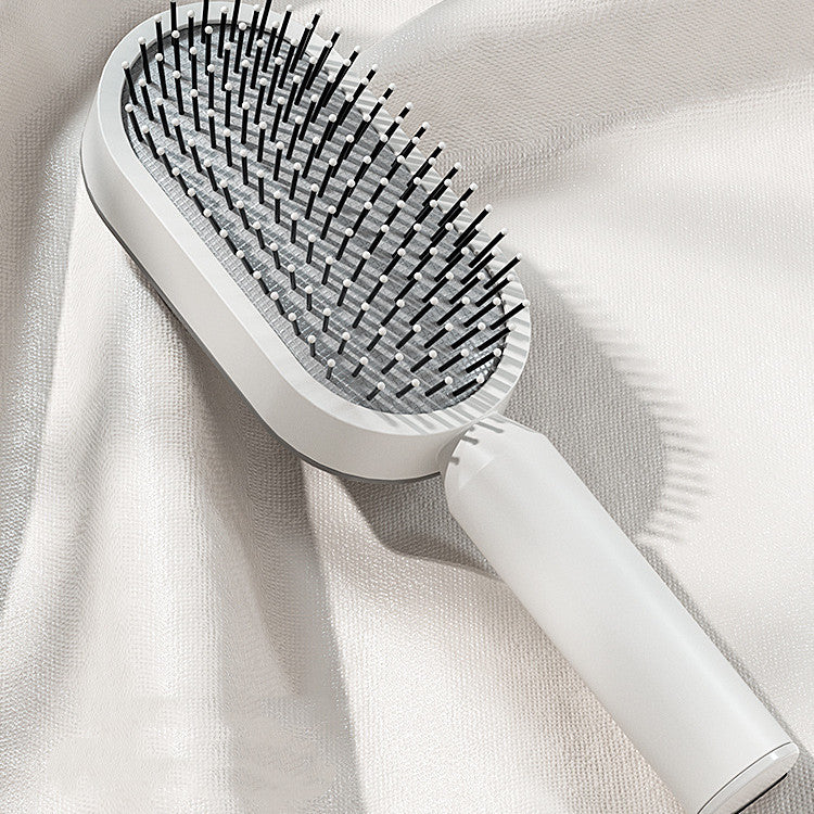Self-Cleaning Hair Brush – One-Click Hair Removal & Scalp Massage Comb
