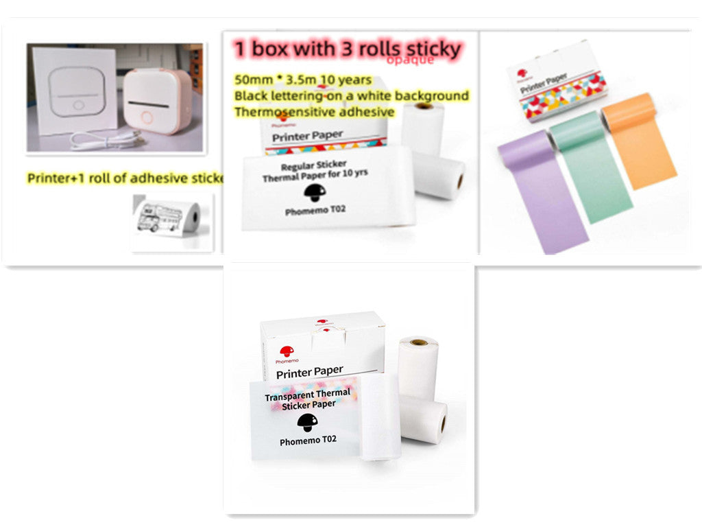 Mini Pocket Thermal Printer – Inkless, Portable & Smart