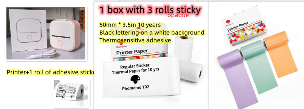 Mini Pocket Thermal Printer – Inkless, Portable & Smart