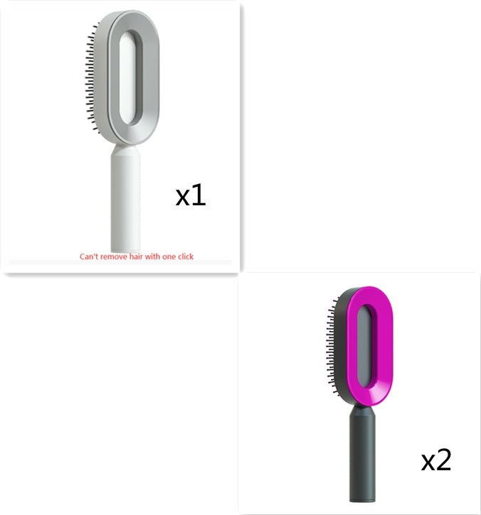 Self-Cleaning Hair Brush – One-Click Hair Removal & Scalp Massage Comb