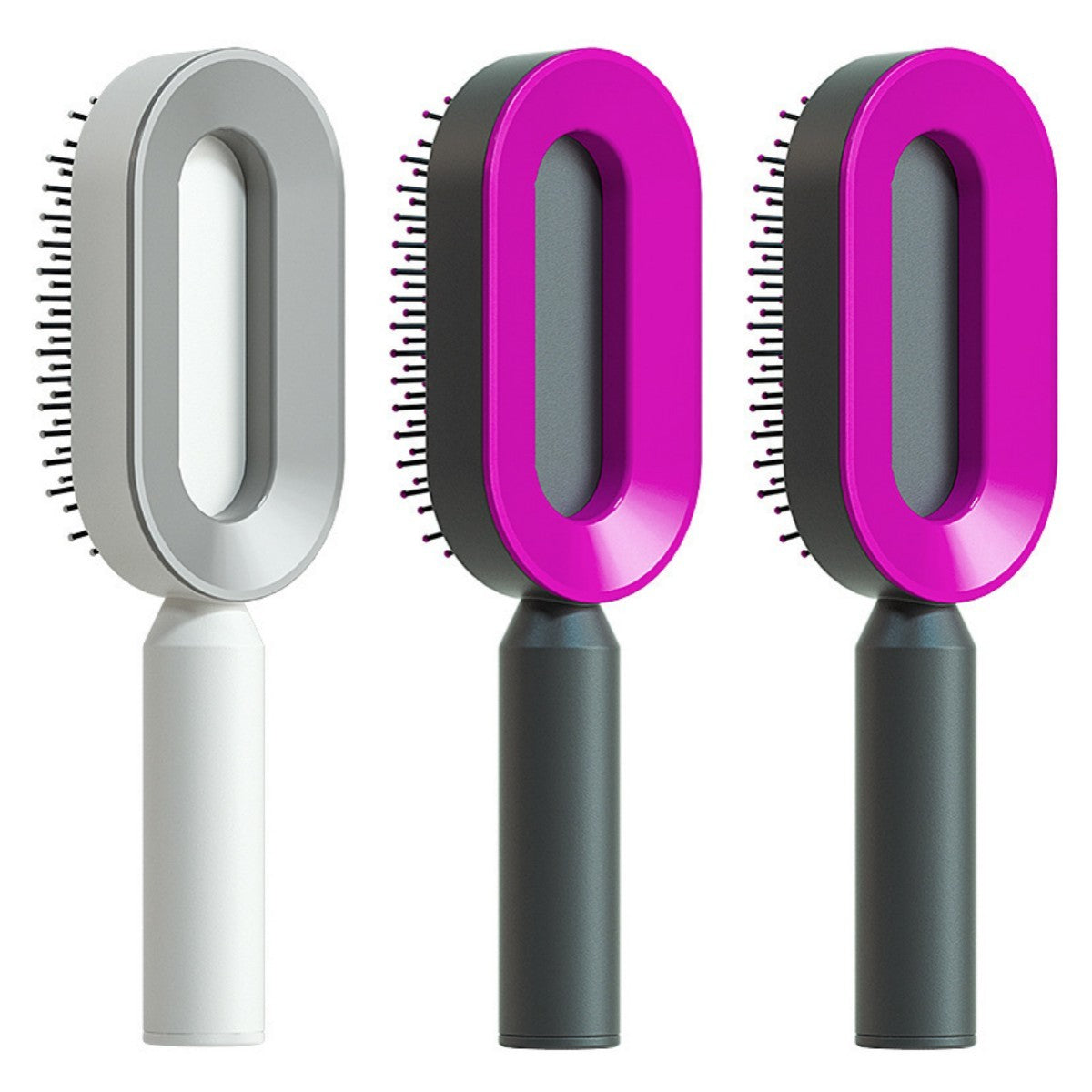 Self-Cleaning Hair Brush – One-Click Hair Removal & Scalp Massage Comb