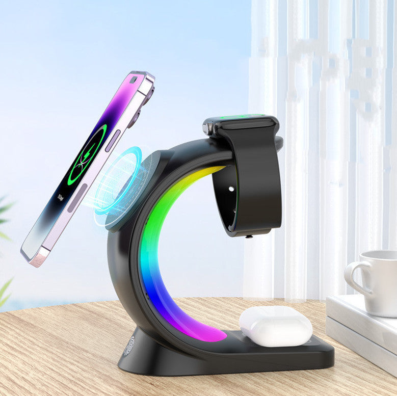 4-in-1 Magnetic Wireless Charger with Light