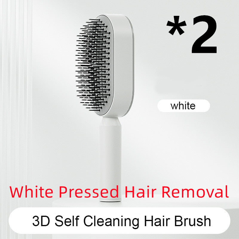 Self-Cleaning Hair Brush – One-Click Hair Removal & Scalp Massage Comb