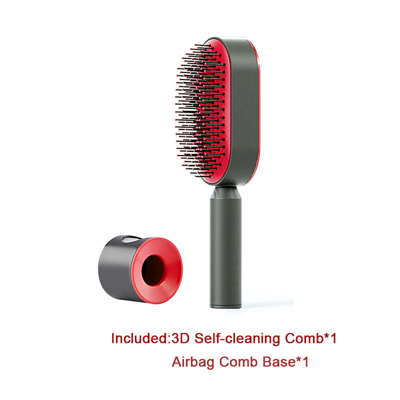 Self-Cleaning Hair Brush – One-Click Hair Removal & Scalp Massage Comb