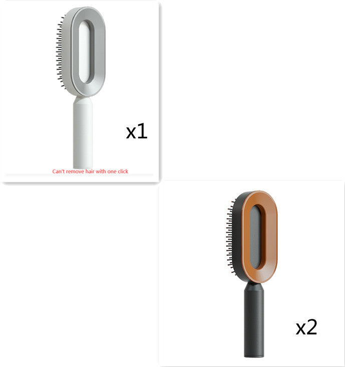 Self-Cleaning Hair Brush – One-Click Hair Removal & Scalp Massage Comb