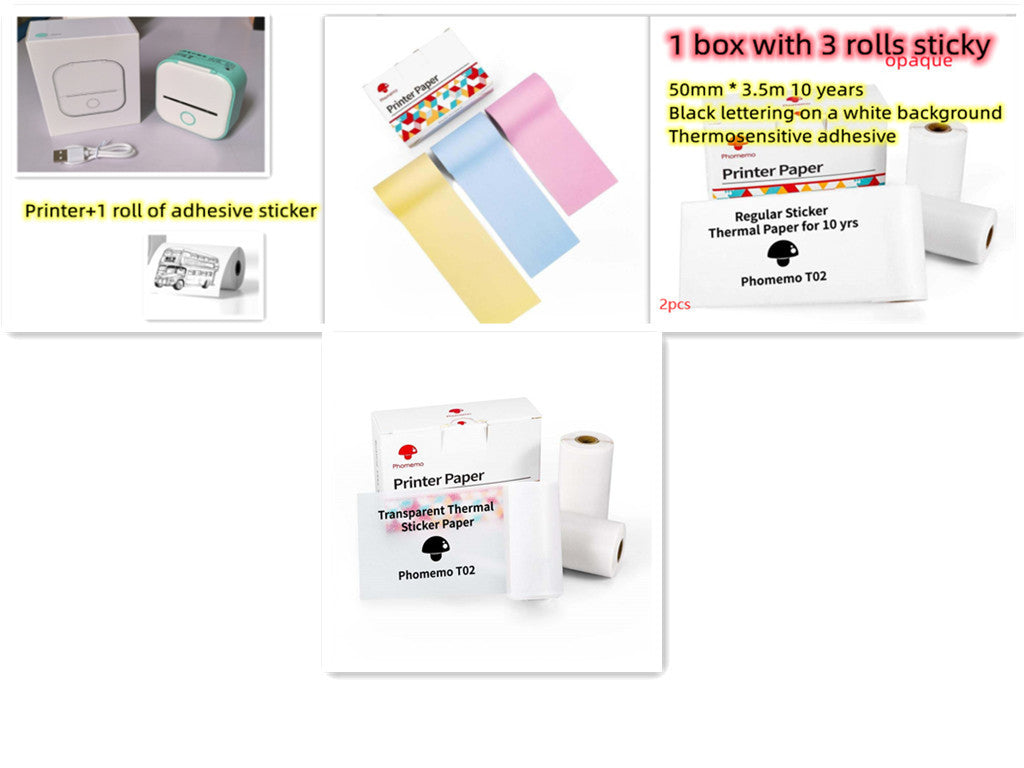 Mini Pocket Thermal Printer – Inkless, Portable & Smart