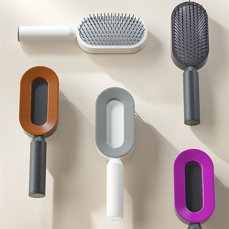Self-Cleaning Hair Brush – One-Click Hair Removal & Scalp Massage Comb