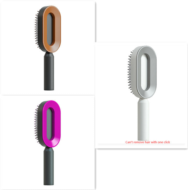 Self-Cleaning Hair Brush – One-Click Hair Removal & Scalp Massage Comb