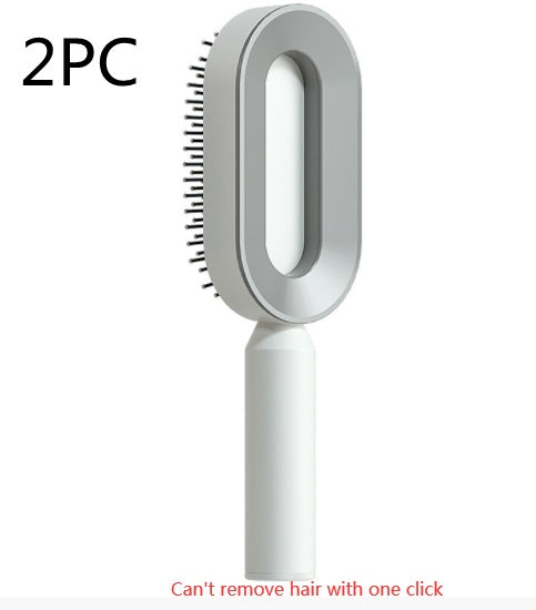 Self-Cleaning Hair Brush – One-Click Hair Removal & Scalp Massage Comb