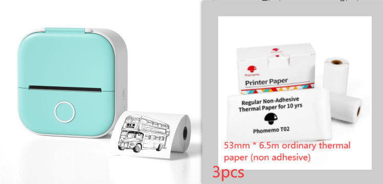 Mini Pocket Thermal Printer – Inkless, Portable & Smart