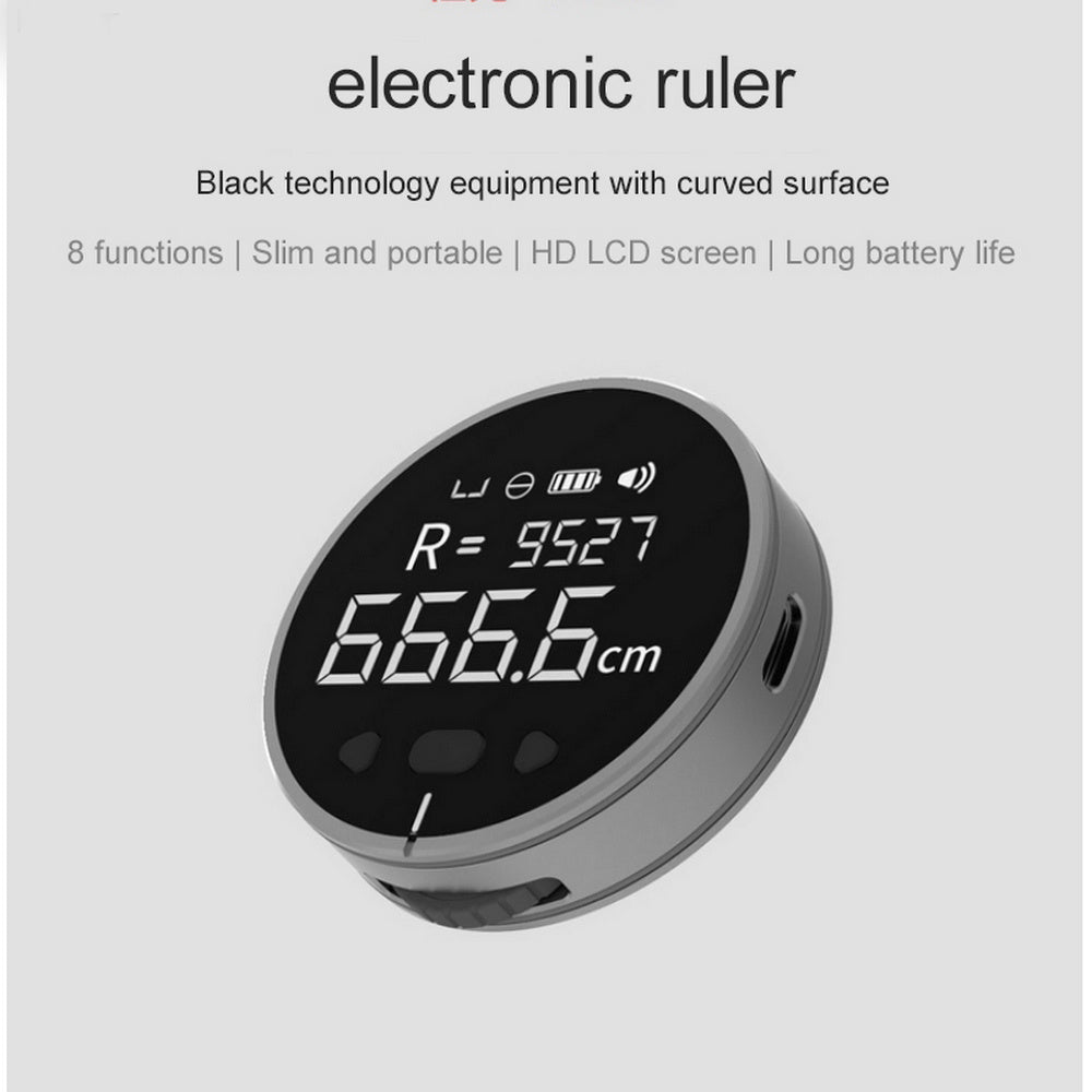 Digital Electronic Measuring Ruler – Multifunctional Smart Tape Measure with LCD Display, High Precision & Rechargeable