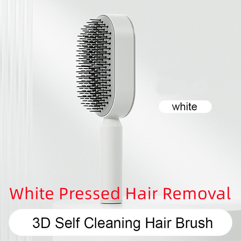 Self-Cleaning Hair Brush – One-Click Hair Removal & Scalp Massage Comb