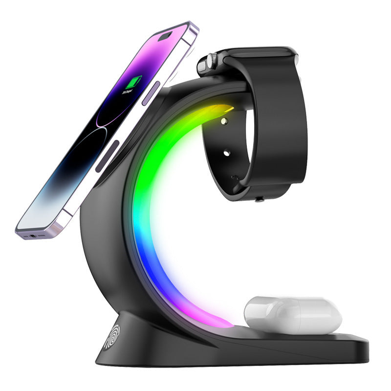 4-in-1 Magnetic Wireless Charger with Light