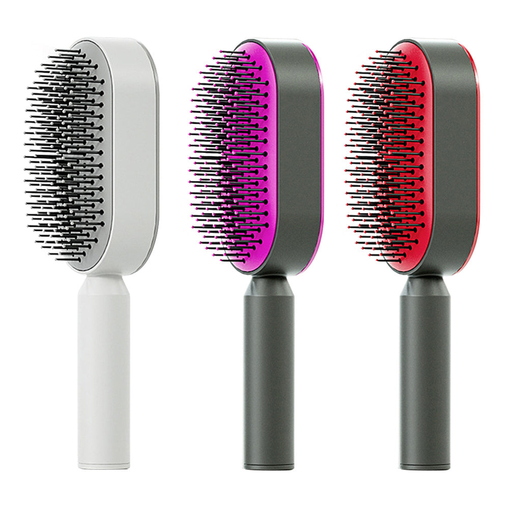 Self-Cleaning Hair Brush – One-Click Hair Removal & Scalp Massage Comb