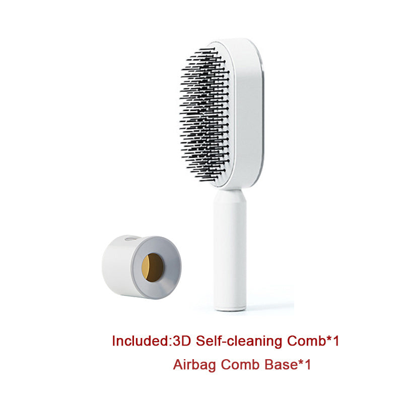 Self-Cleaning Hair Brush – One-Click Hair Removal & Scalp Massage Comb