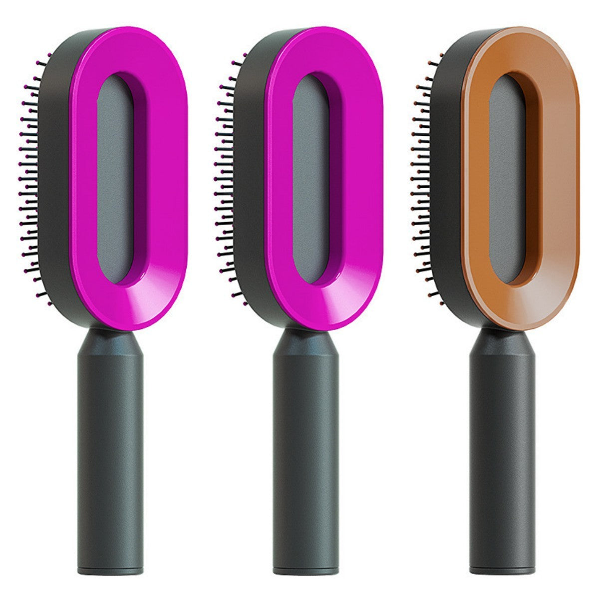 Self-Cleaning Hair Brush – One-Click Hair Removal & Scalp Massage Comb