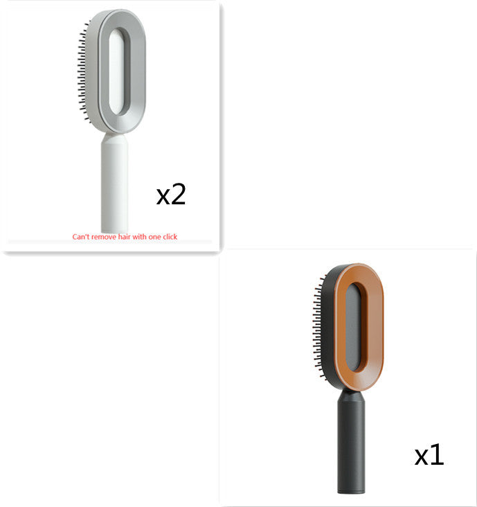 Self-Cleaning Hair Brush – One-Click Hair Removal & Scalp Massage Comb