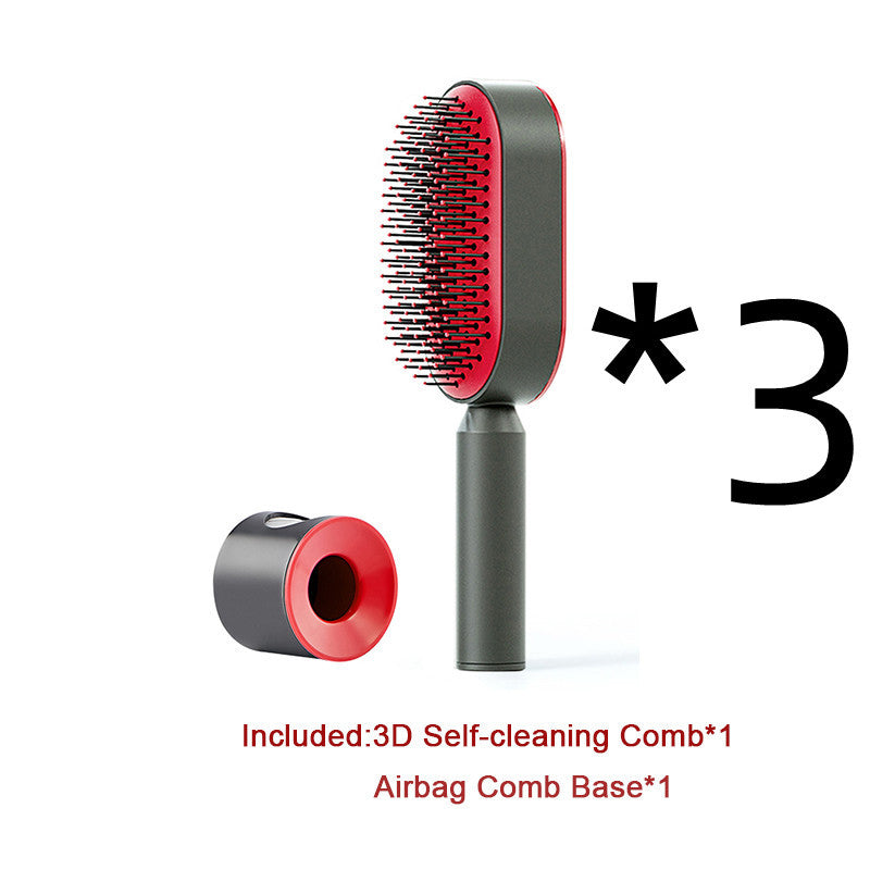 Self-Cleaning Hair Brush – One-Click Hair Removal & Scalp Massage Comb