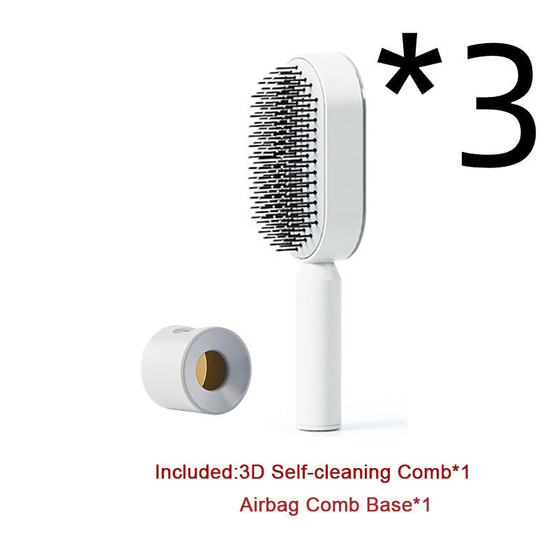 Self-Cleaning Hair Brush – One-Click Hair Removal & Scalp Massage Comb