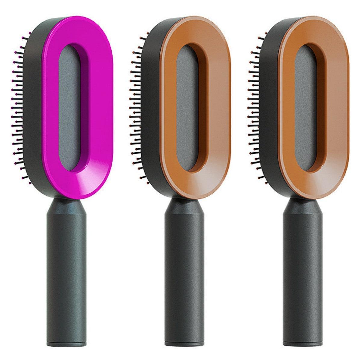 Self-Cleaning Hair Brush – One-Click Hair Removal & Scalp Massage Comb