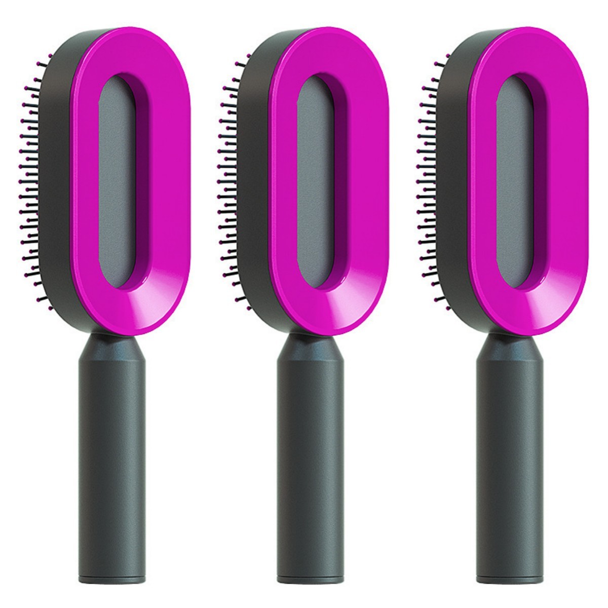 Self-Cleaning Hair Brush – One-Click Hair Removal & Scalp Massage Comb