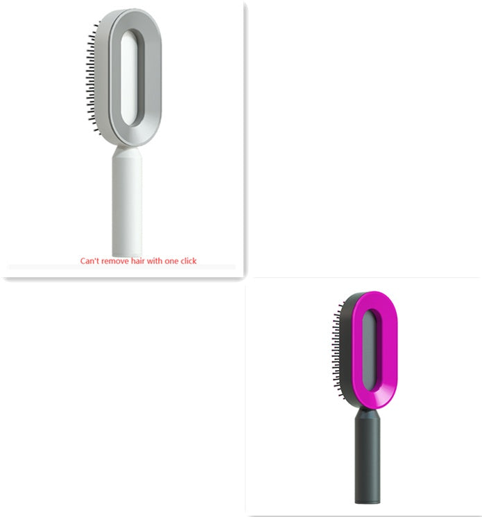 Self-Cleaning Hair Brush – One-Click Hair Removal & Scalp Massage Comb