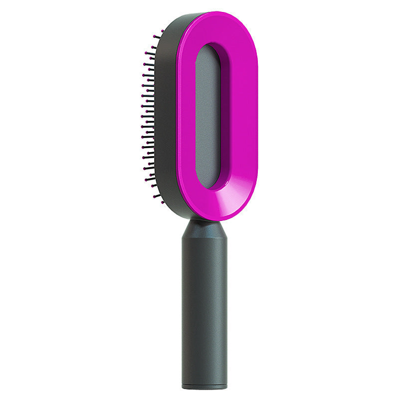 Self-Cleaning Hair Brush – One-Click Hair Removal & Scalp Massage Comb